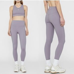 Anine Bing Blake Violet Purple Athletic Performance Sport Leggings Size L NWT